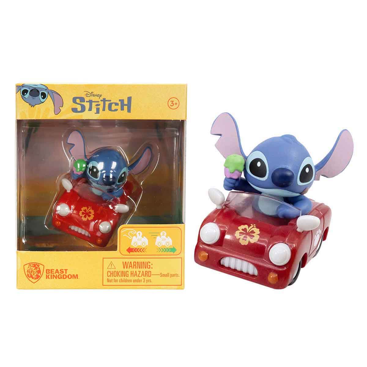 Disney Stitch Zoom Hero Serisi Çek Bırak Figürlü Araba - Lacivert