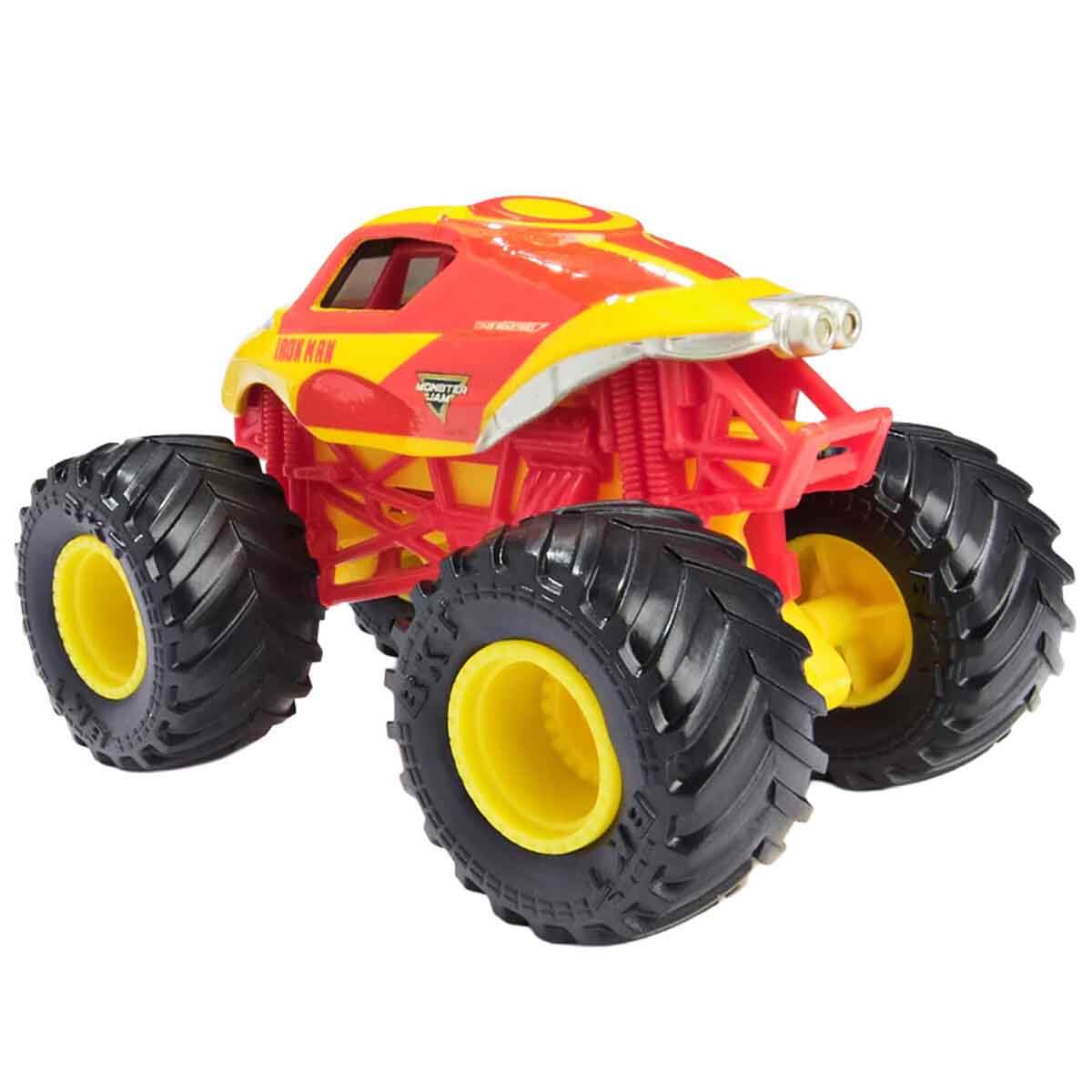 エムアンドエムズ　イースター　レッド&イエロー　ジム・ショアー・スタチュー 1:64 Monster Jam Marvel Die Cast Kamyon S4 - Iron Man | Toyzz Shop