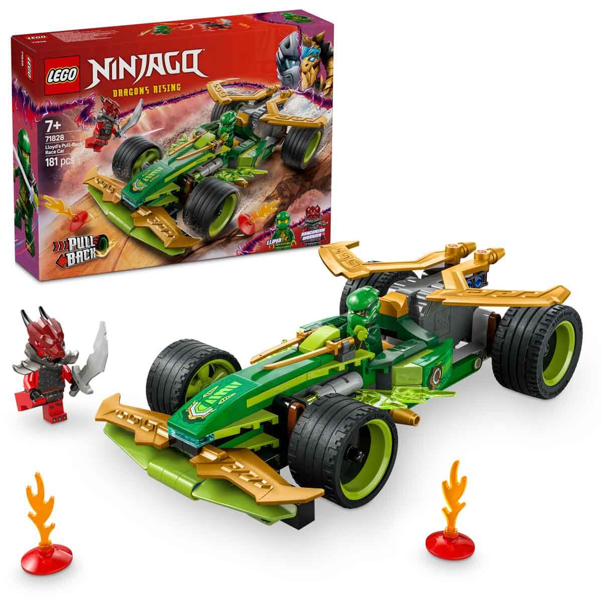 LEGO NINJAGO Lloyd'un Çek-Bırak Yarış Arabası 71828 - 7 Yaş ve