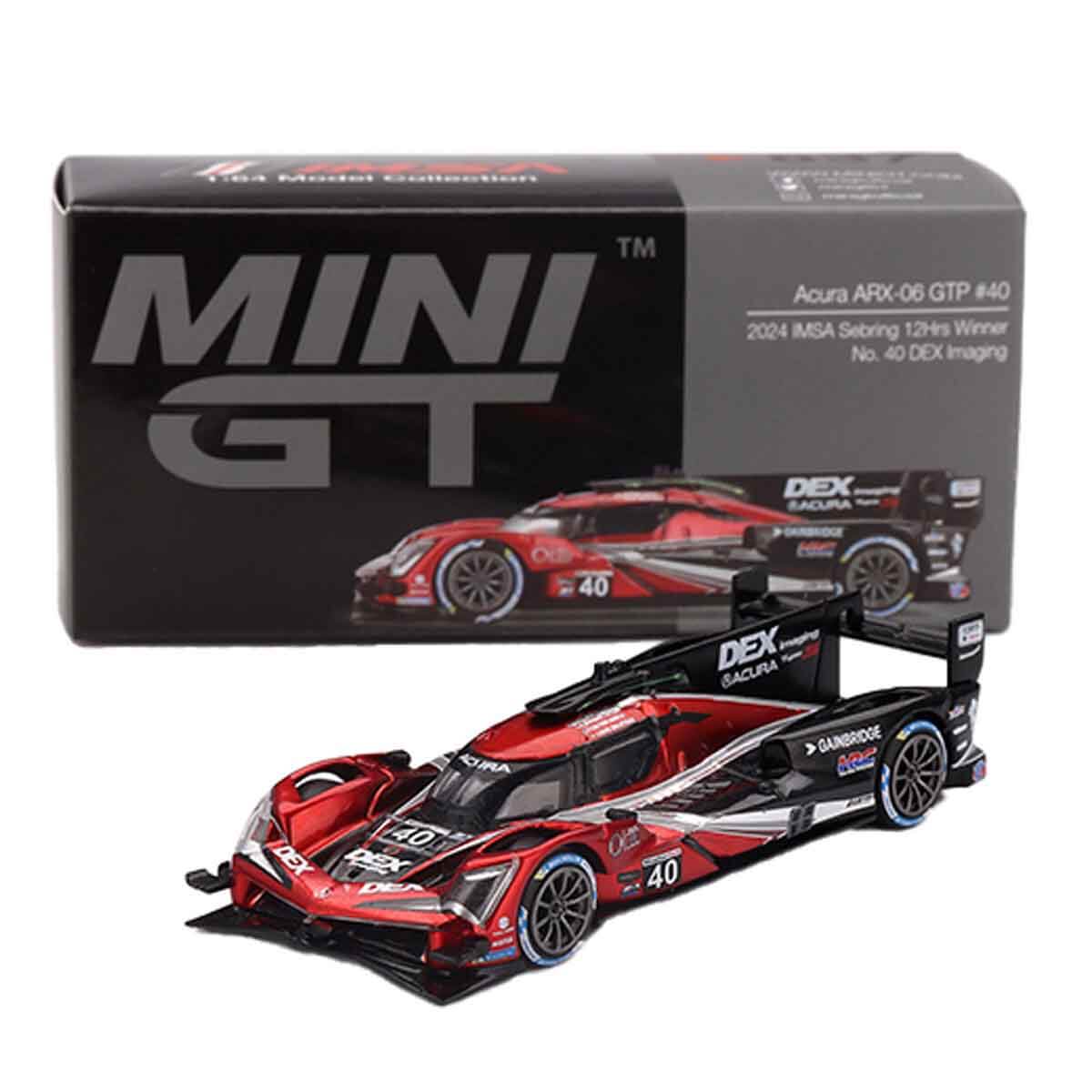 1:64 Mini GT Acura ARX-06 GTP #40 2024 IMSA Sebring 12Hrs Winner