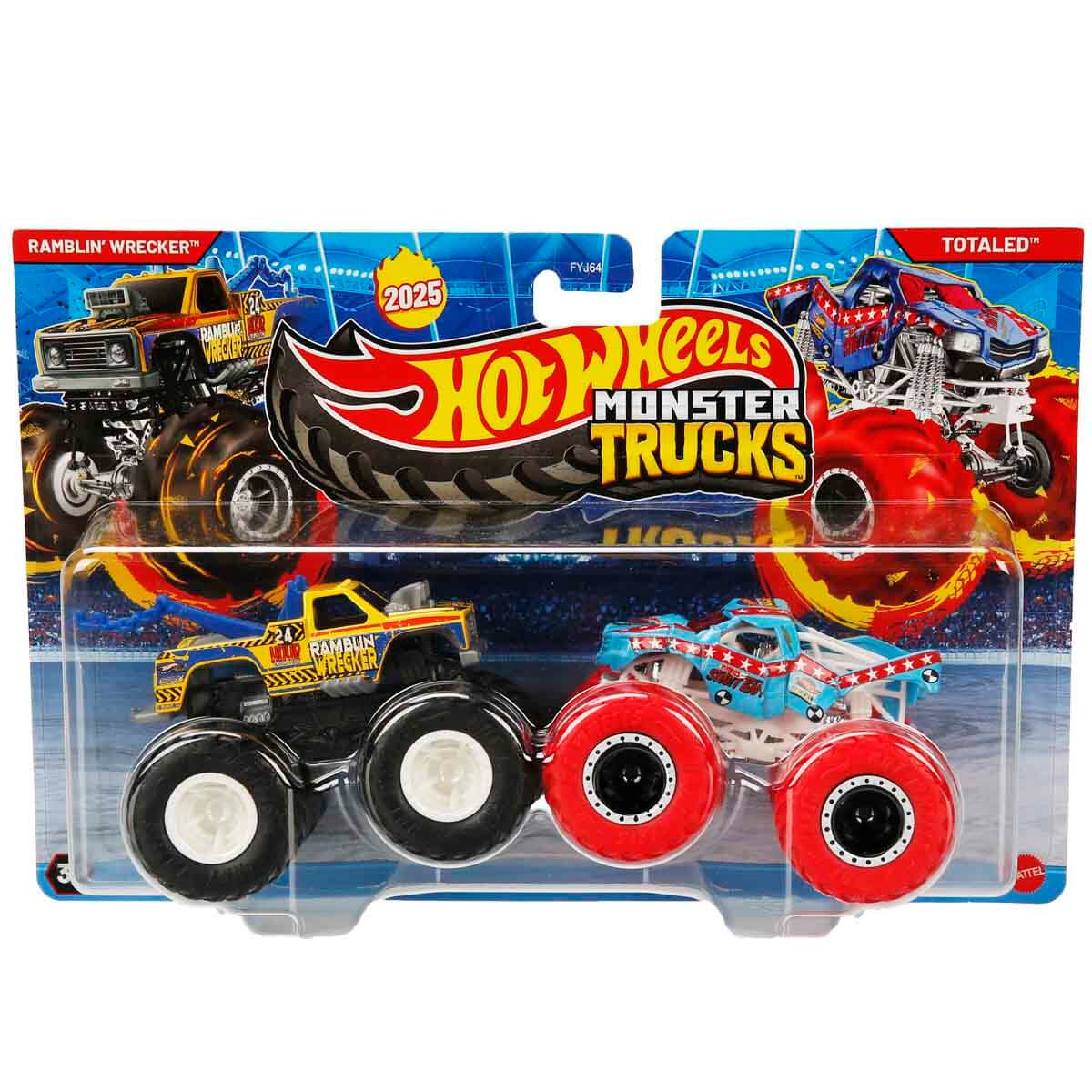 1:64 Hot Wheels Monster Trucks 2'li Paket FYJ64 - Jcc66 Loco Punk