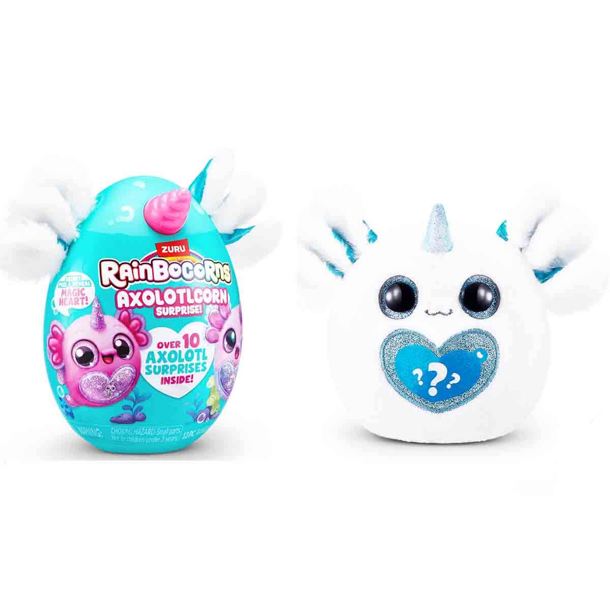 Rainbocorns Axolotlcorn Sürpriz Peluş RAR35000 - Mor-Pembe Desenli