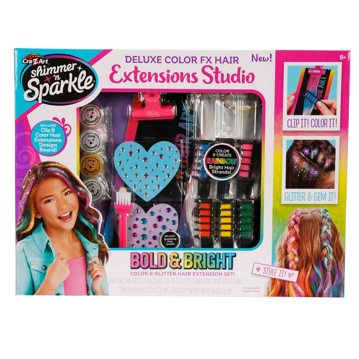 Cra-Z-Art Shimmer N Sparkle Deluxe Saç Tasarım Stüdyosu Seti