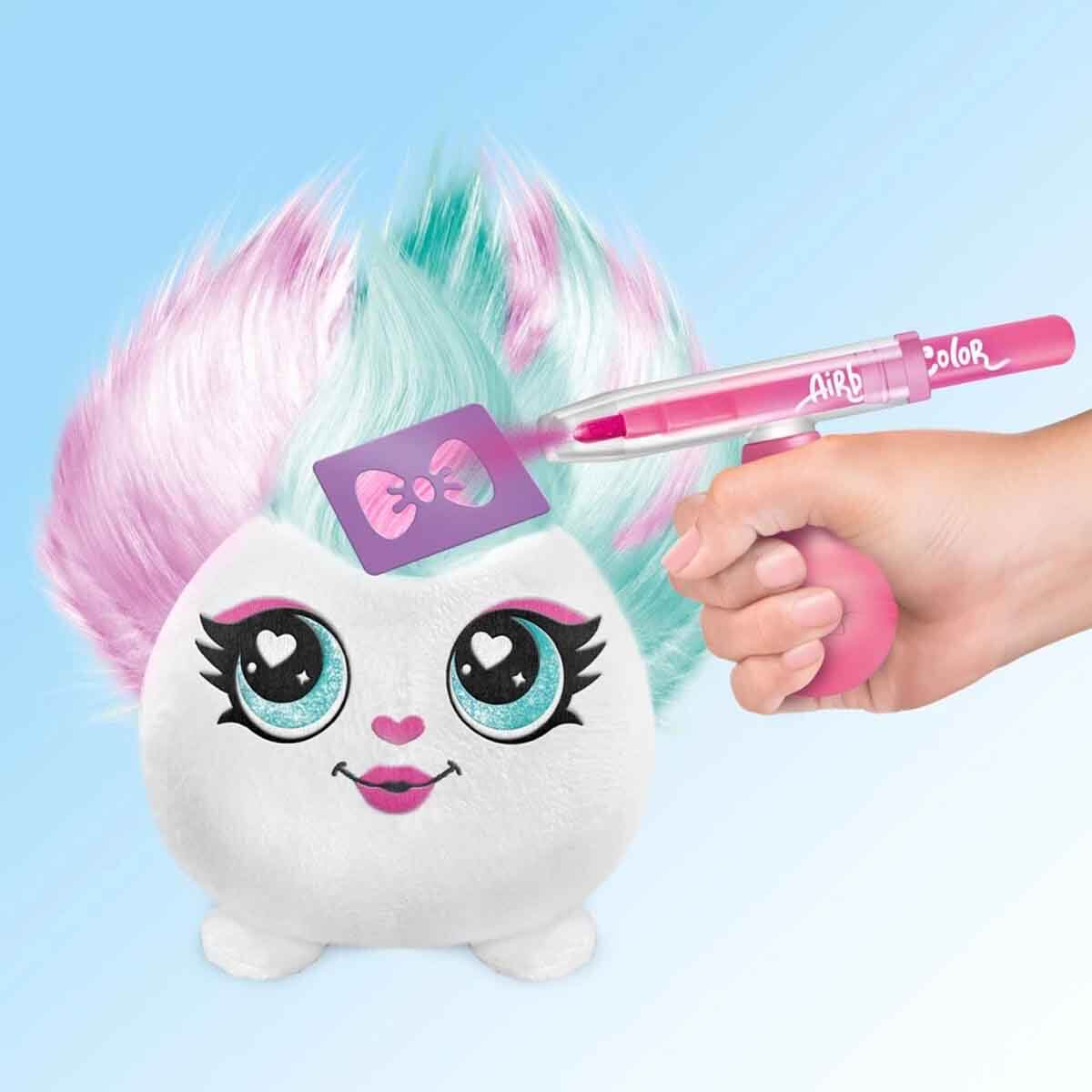 Airbrush Plush Hair'iffic Mini Saç Tasarımı Oyun Seti - Pinkie