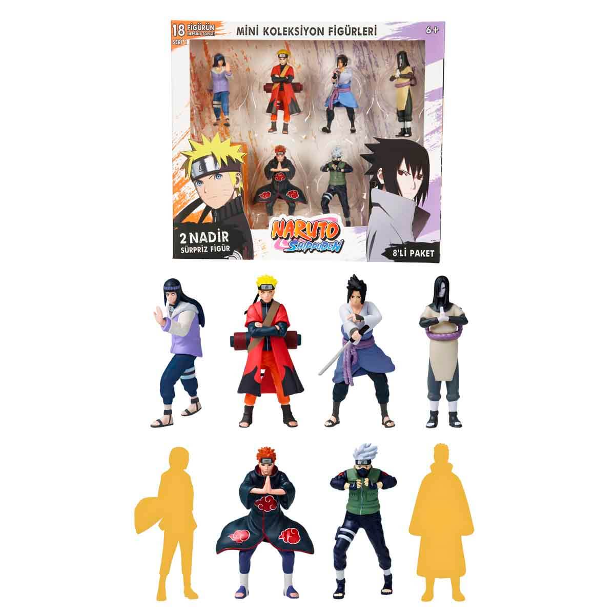Naruto Shippuden 8'li Figür Seti S1 - Turuncu Maskeli Obito Uchiha