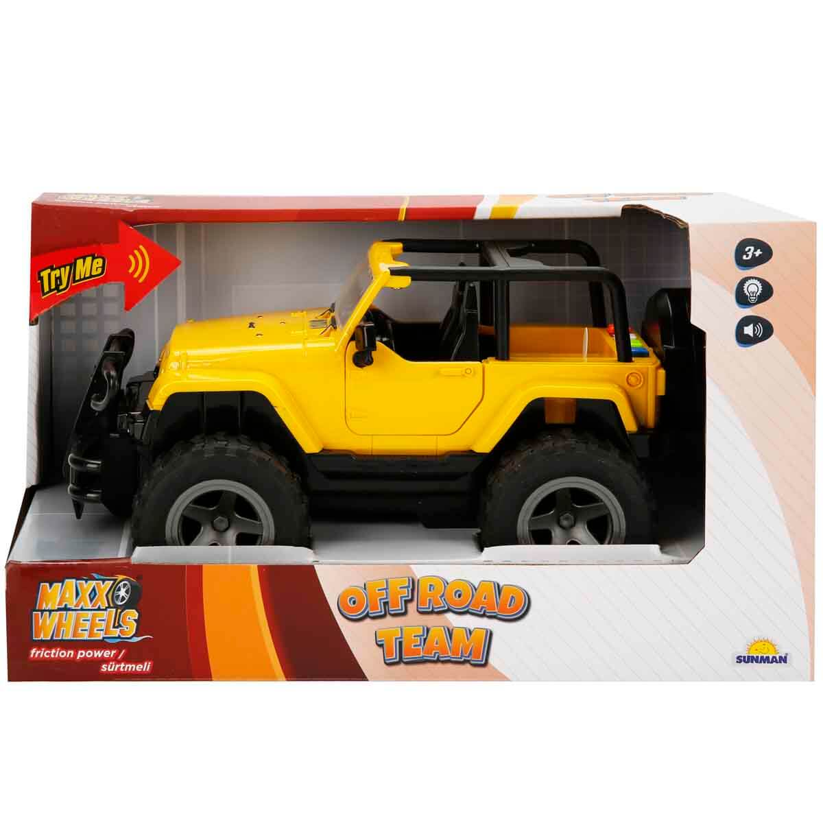 1:16 Sesli ve Işıklı Jeep - Kırmızı | Toyzz Shop