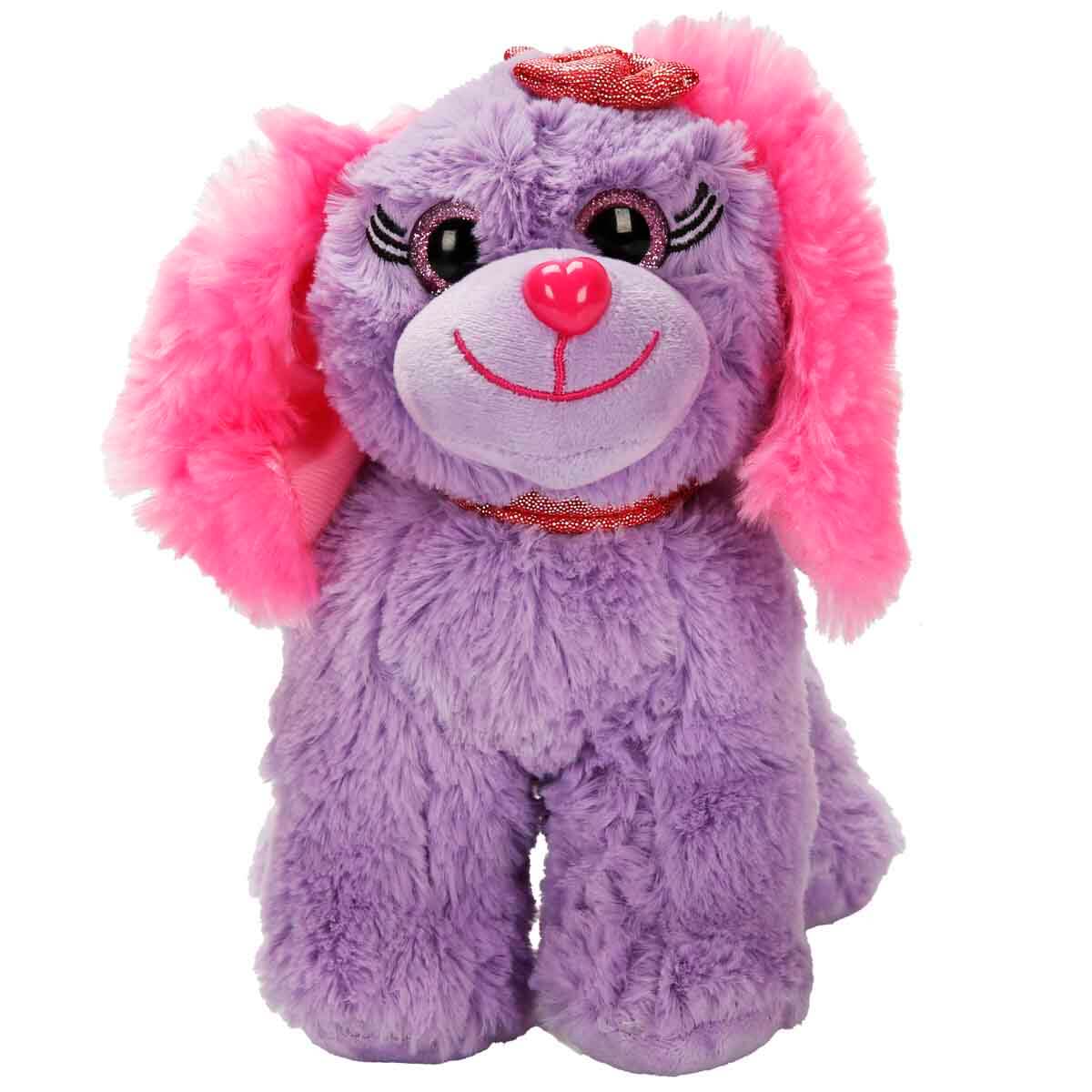 Renkli Peluş Köpek 25 cm - Açık Pembe | Toyzz Shop