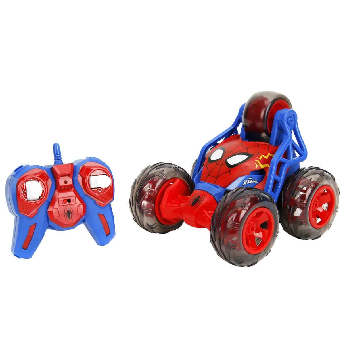 Işıklı Spider-Man Stunt USB Şarjlı Uzaktan Kumandalı Akrobat Araba