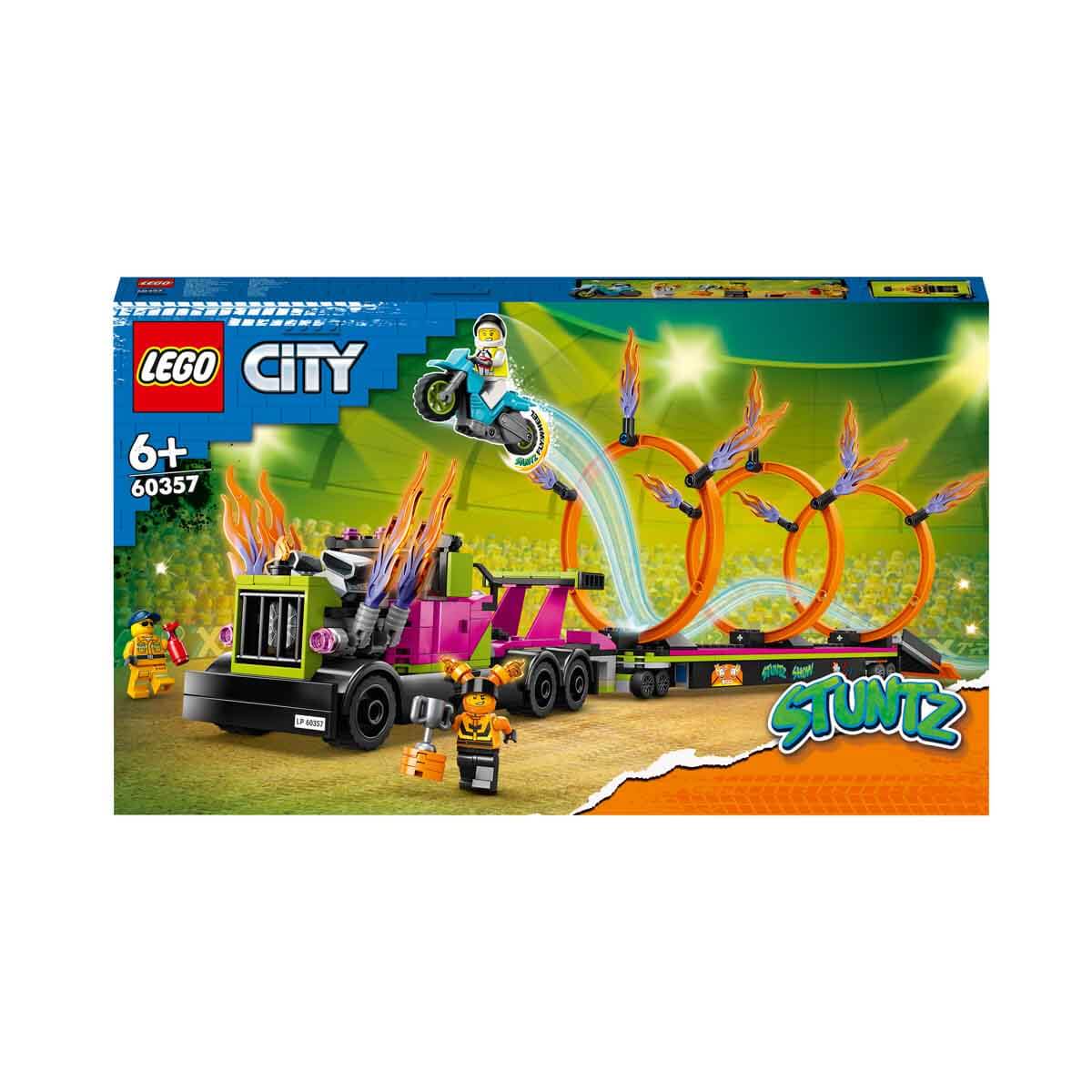 LEGO City Gösteri Kamyonu ve Ateş Çemberi Yarışması 60357 | Toyzz Shop