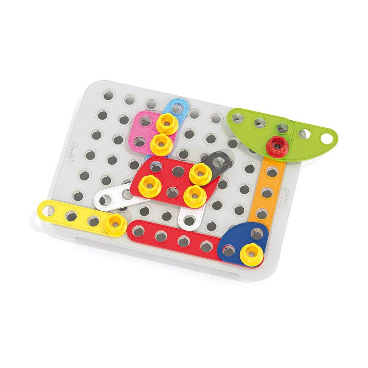 Quercetti 6155 Tecno Jumbo - Costruzioni Per Bambini Con Viti, Dadi E Ruote In Plastica Antiurto - Gioco Creativo Senza Attrezzi - 2