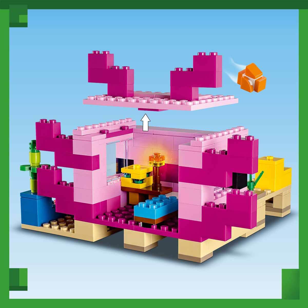 LEGO Minecraft Aksolotl Evi 21247 - 7 Yaş ve Üzeri Çocuklar için