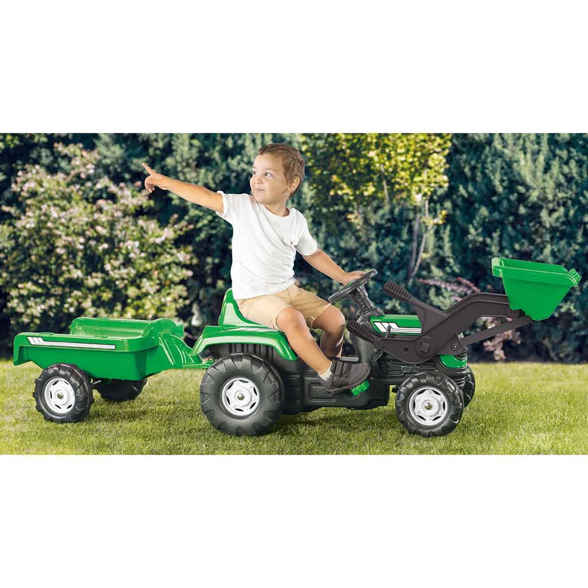 undefined - fe509_Ranchero_Romorklu_Kepceli_Pedalli_Yesil_Traktor.jpg